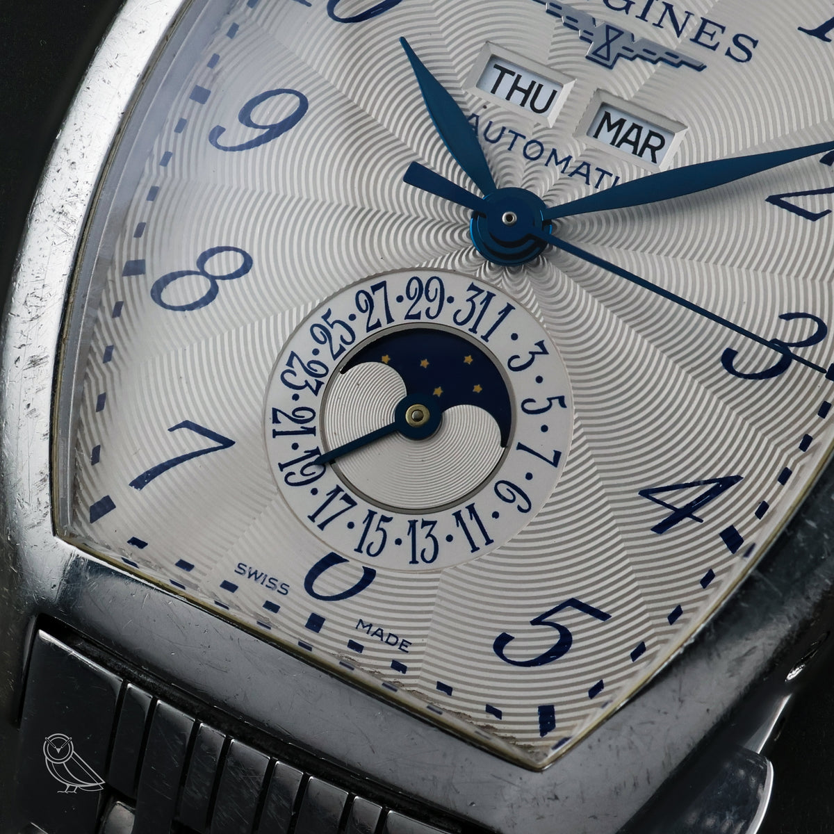 Viintaas R Ii Longines Evidenza L2.671.4 Triple Date Moonphase Tonneau | VINTAS