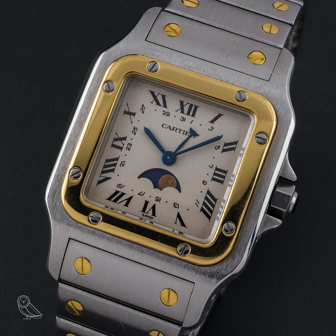 Cartier Santos Galbée Moonphase 119901 - VINTAS