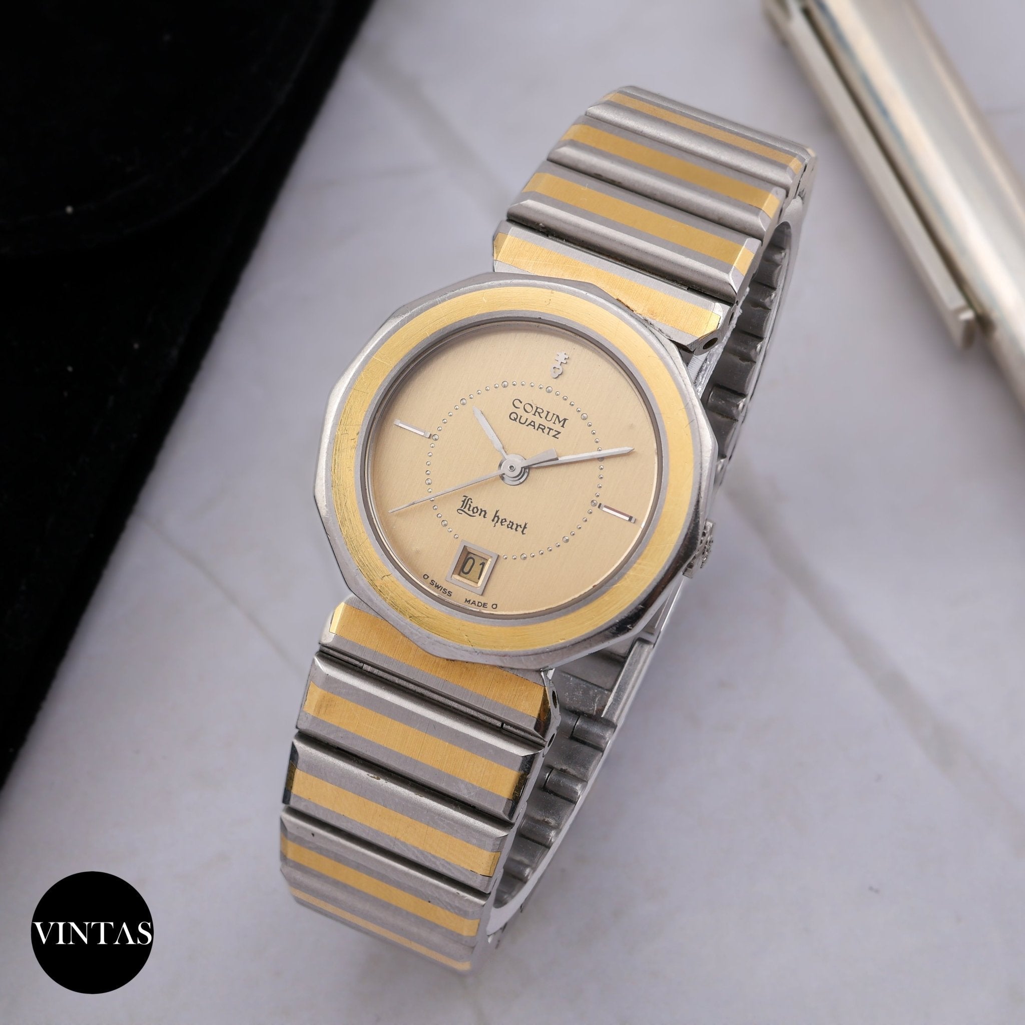 レア！CORUM コルムのLION HEART です(๑•̀ㅂ•́)و✧ コルム 婦人用 ライオン ハート LION HEART CORUM