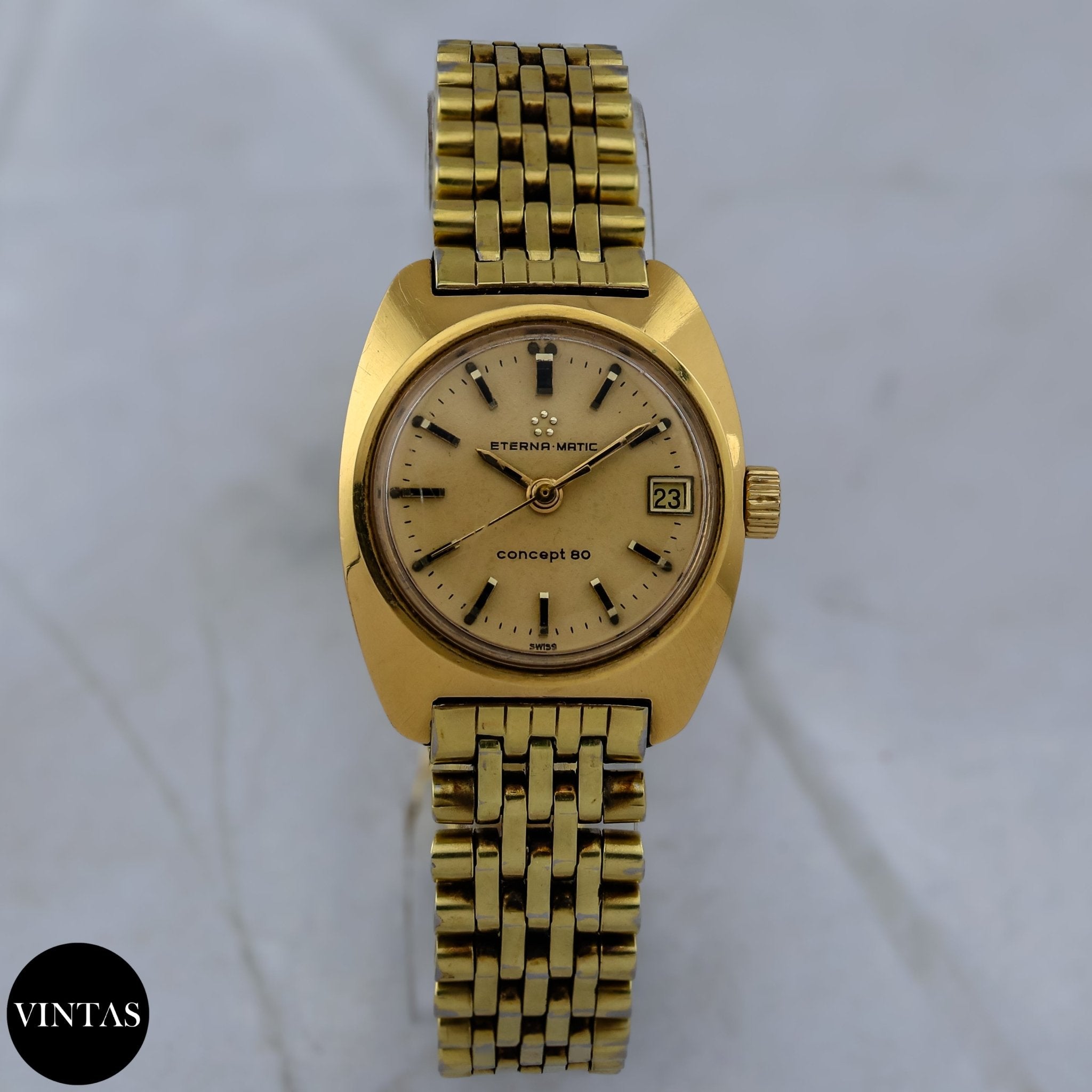 Eterna matic gold watch best sale