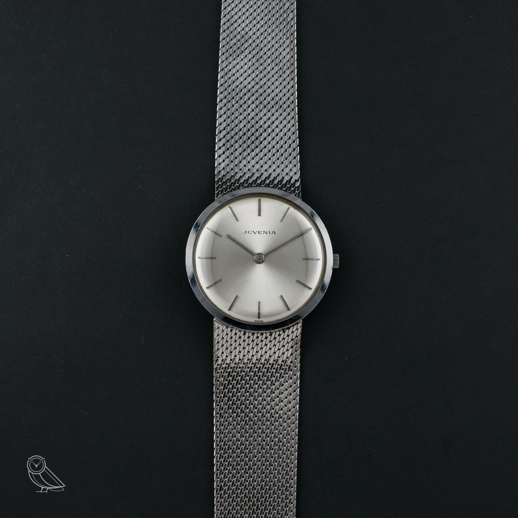 Juvenia Ultra-Thin Dress Watch Stainless Steel Milanese 1960s | VINTAS