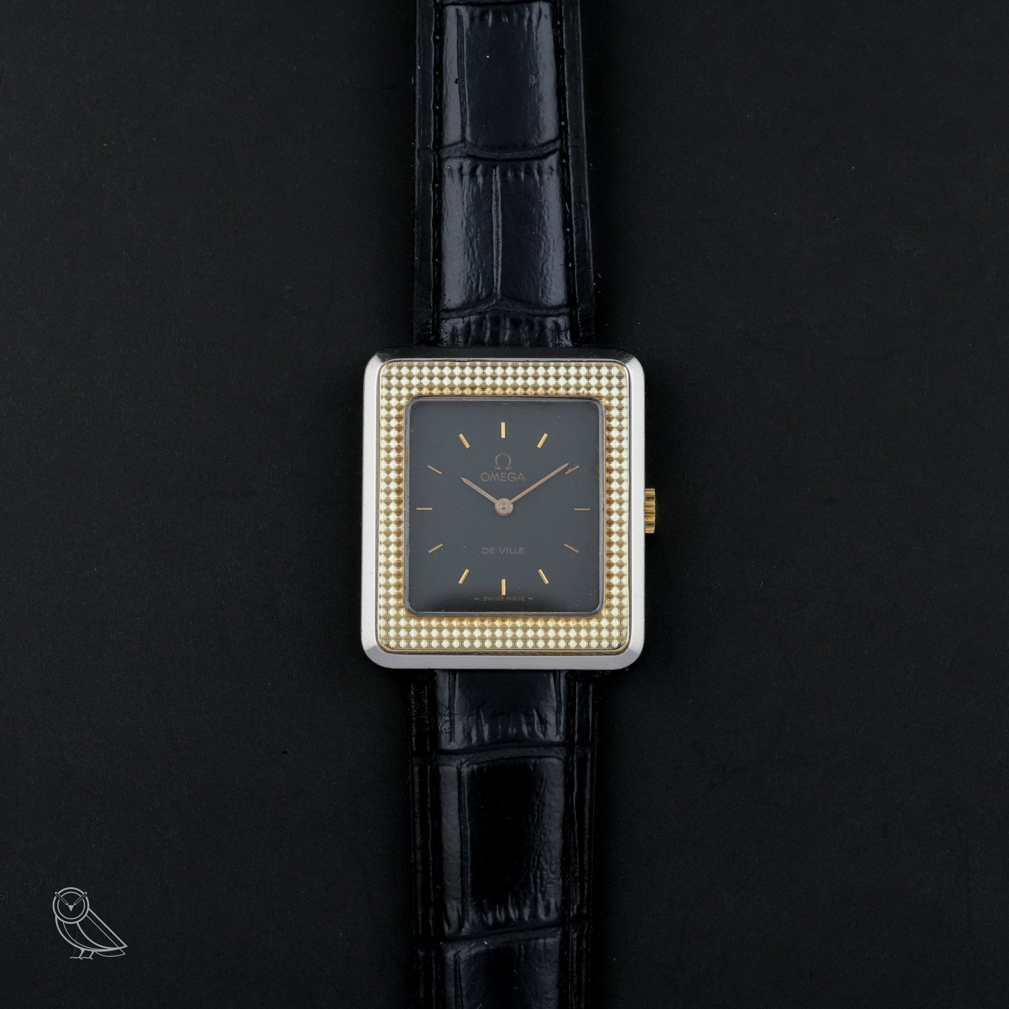 Viintaas R Ii Omega De Ville 511.0512 Vintage Hand-Wound Black Gold | VINTAS