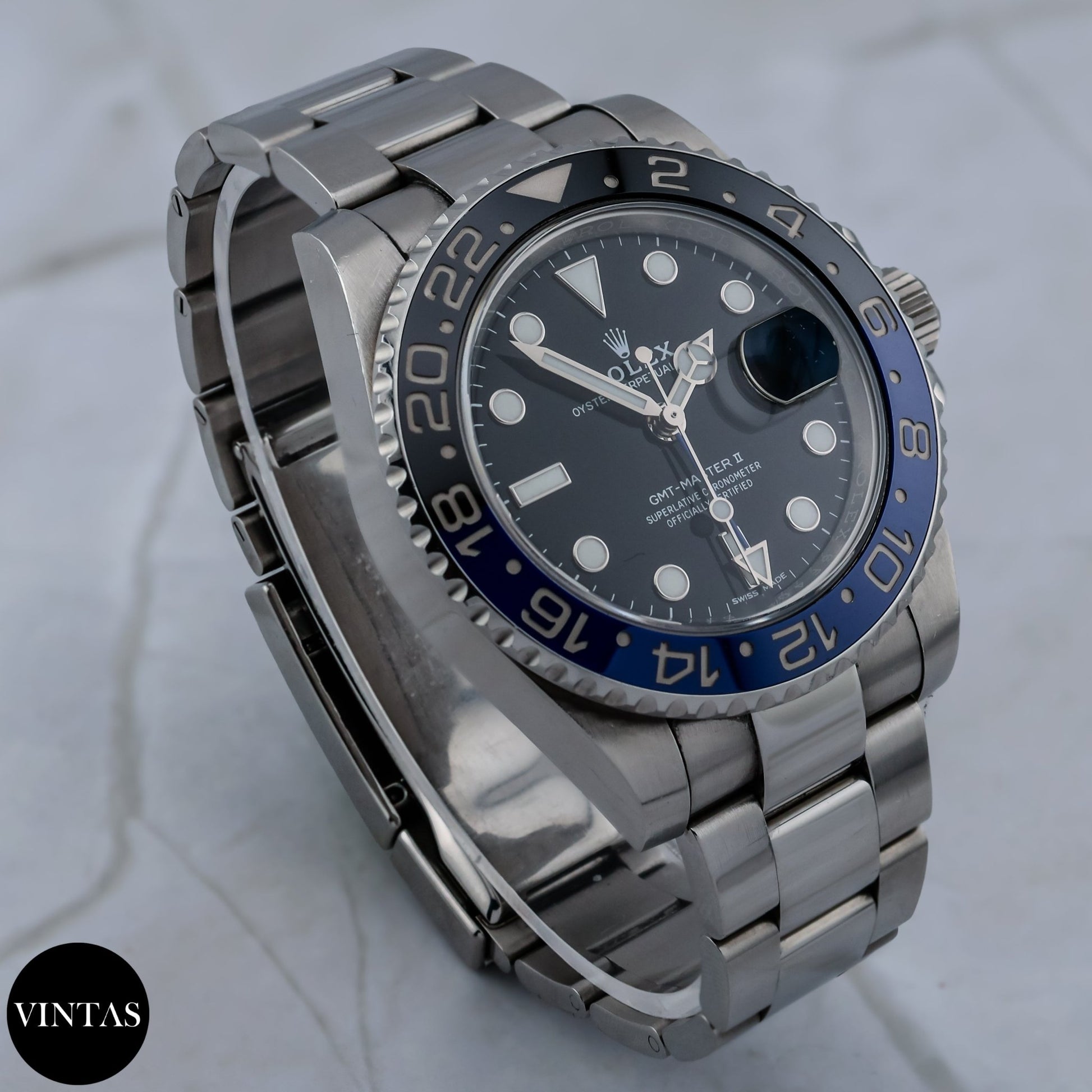 Rolex GMT - Master II "Batman" 116710BLNR - VINTAS