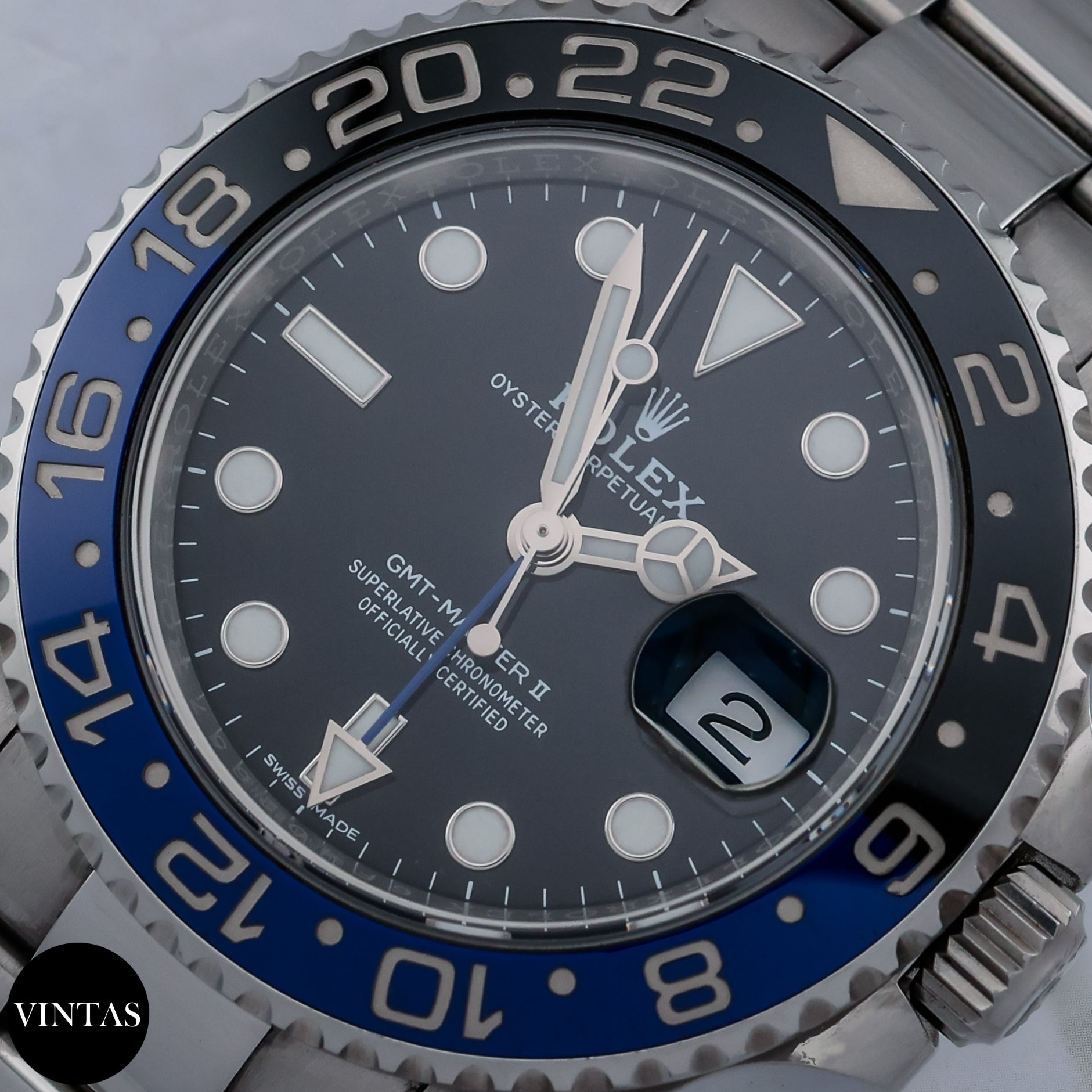 Rolex GMT - Master II "Batman" 116710BLNR - VINTAS