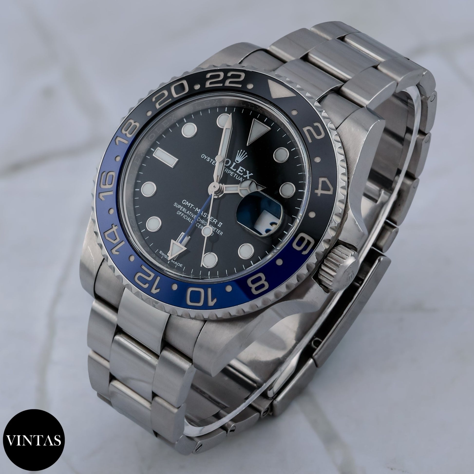 Rolex GMT - Master II "Batman" 116710BLNR - VINTAS