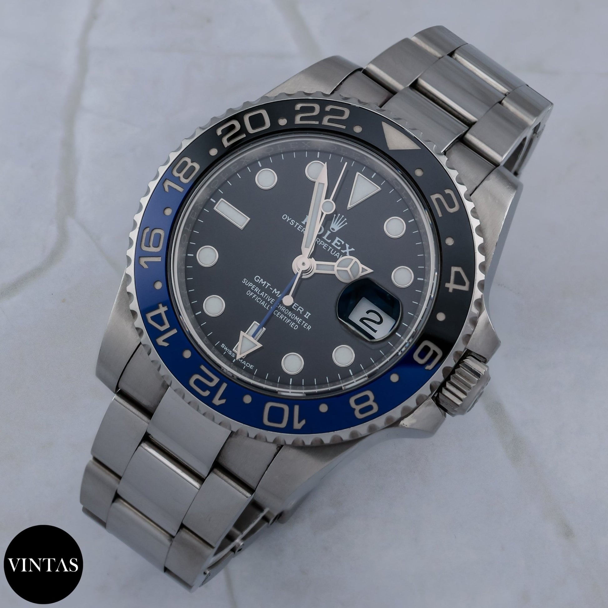 Rolex GMT - Master II "Batman" 116710BLNR - VINTAS