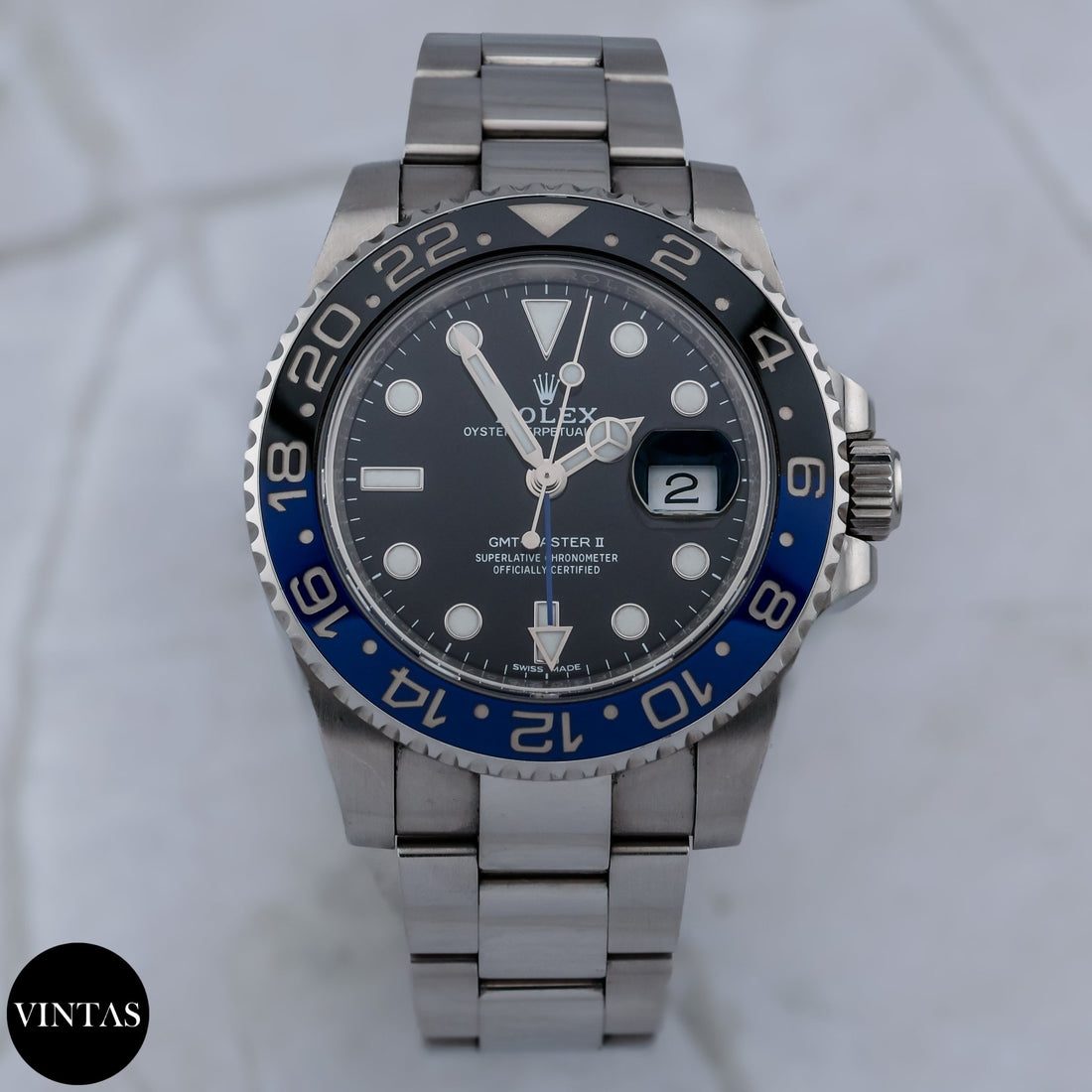 Rolex GMT - Master II "Batman" 116710BLNR - VINTAS