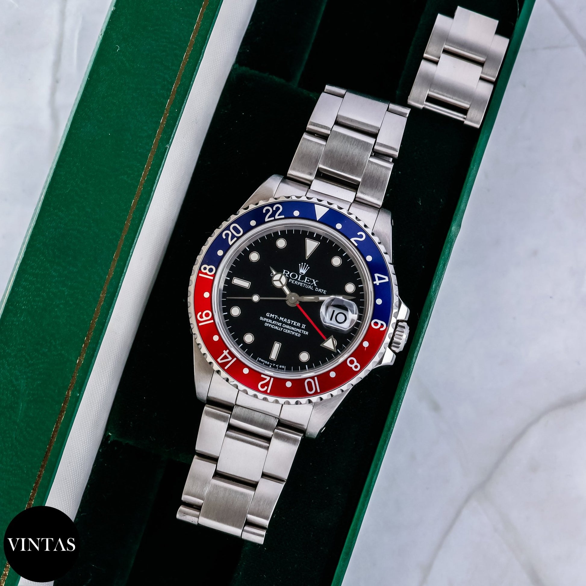 Rolex GMT - Master II "Pepsi" 16710 - VINTAS