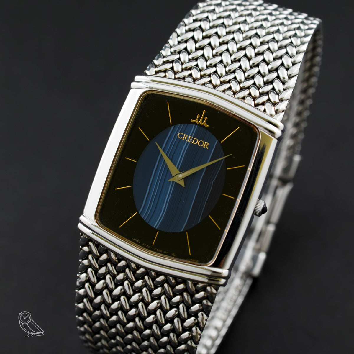 Seiko Credor blaues Achat-Zifferblatt - VINTAS