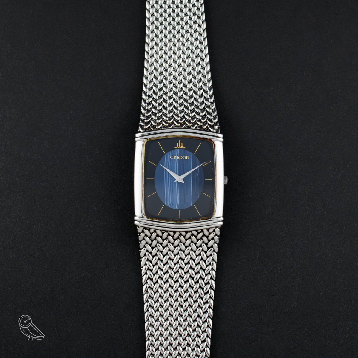 Seiko Credor blaues Achat-Zifferblatt - VINTAS
