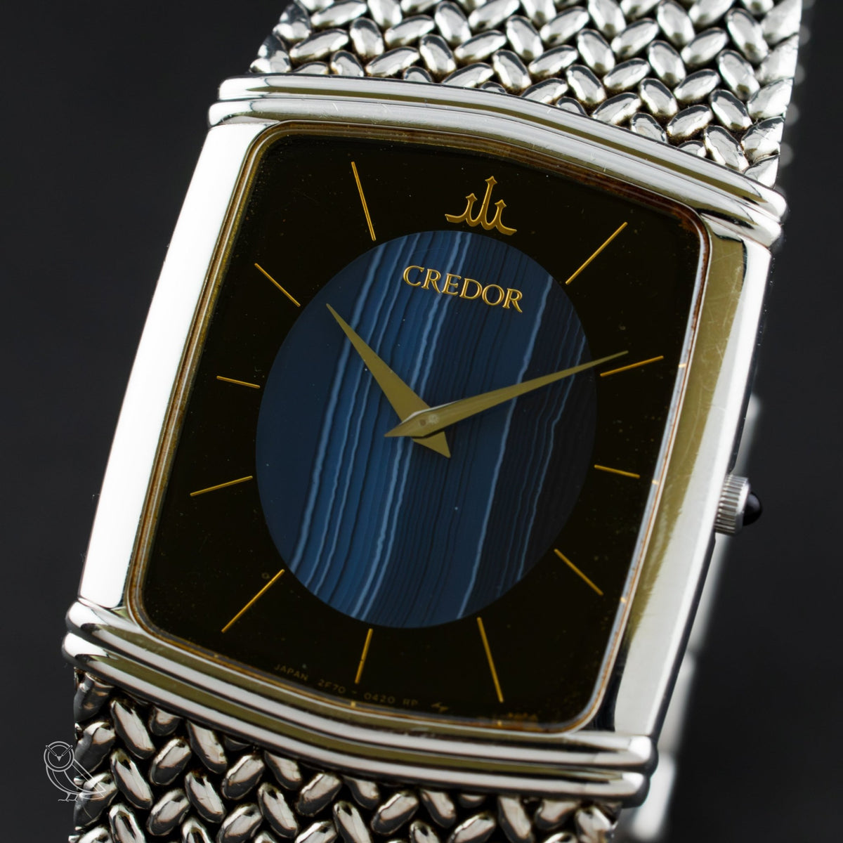 Seiko Credor blaues Achat-Zifferblatt - VINTAS