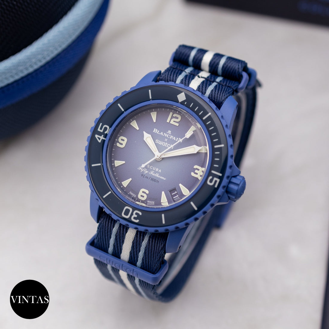 Swatch x Blancpain Scuba Fifthy Fathoms Atlantic Ocean - Vintas