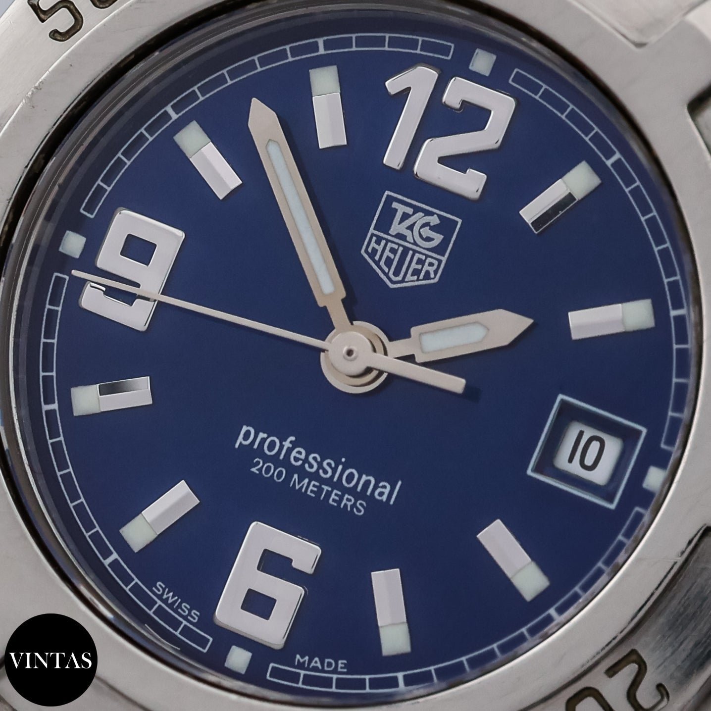 【美品・稼働】TAG HEUER プロフェッショナル WN1312-0 ブルー Tag Heuer Professional WN1312 - 1990s | VINTAS